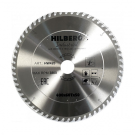 Диск пильный Hilberg Industrial HW420 по дереву 60 зубьев 400х50 мм