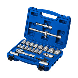 Головки торцевые в наборе Зубр Профессионал 1/2"+3/8", 10-32 мм, 22 предмета