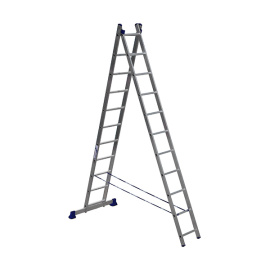 Лестница двухсекционная Alumet H2 5211 универсальная 2х11 алюминиевая 5.06 м