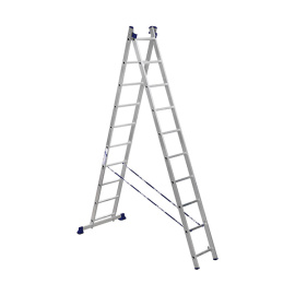 Лестница двухсекционная Alumet H2 5210 универсальная 2х10 алюминиевая 4.78 м