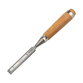 Стамеска-долото плоская Зубр Эксперт с деревянной рукояткой 18 мм