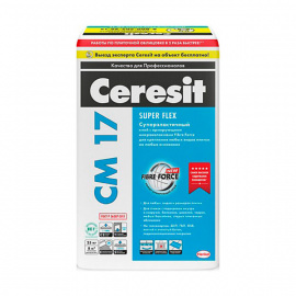 Клей плиточный Ceresit CM 17 Super Flex высокоэластичный 25 кг