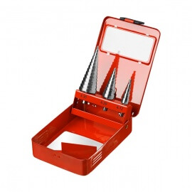 Сверло по металлу ступенчатое Зубр Мастер быстрорежущая сталь 4-30 мм 3 шт