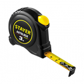Рулетка измерительная Stayer Autolock с автостопом 3 м