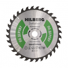 Диск пильный Hilberg Industrial HW300 по дереву 32 зуба 300х30 мм