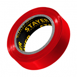 Лента изоляционная Stayer Protect-10 электроизоляционная ПВХ красная 15 мм х 10 м
