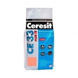 Затирка Ceresit CE 33 Super, цвет cветло-коричневый N55, 2 кг