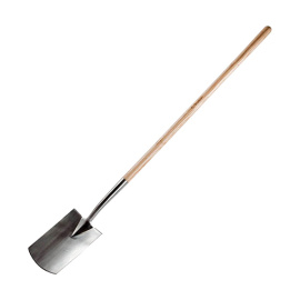 Лопата прямоугольная Зубр Профессионал нержавеющая с деревянным черенком 1470 мм