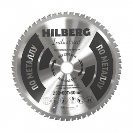 Диск пильный Hilberg Industrial по металлу HF250 60 зубьев 250х30 мм
