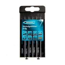 Полотна для электролобзика Gross DIY по дереву 6 шт