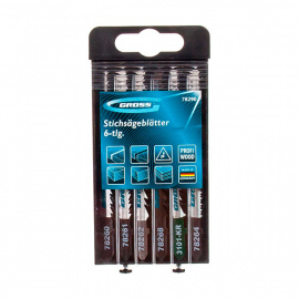 Полотна для электролобзика Gross Profi по дереву 6 шт