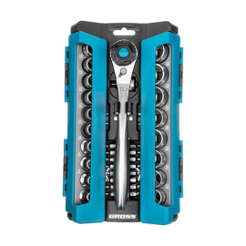 Головки торцевые в наборе Gross 1/2", 36 предметов