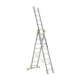 Лестница трехсекционная Alumet P3 9308, 3х8 алюминиевая 5,21 м