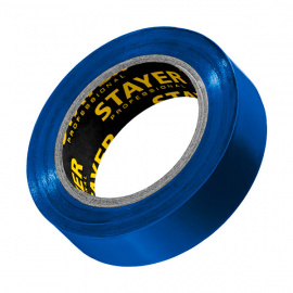 Лента изоляционная Stayer Protect-10 электроизоляционная ПВХ синяя 15 мм х 10 м