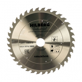 Диск пильный Hilberg Industrial HW410 по дереву 36 зубьев 400х50 мм