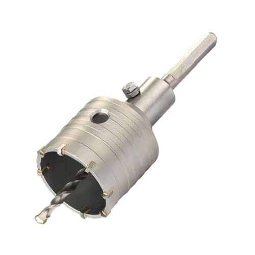 Коронка по бетону Зубр с державкой, шестигранный хвостовик 80 мм