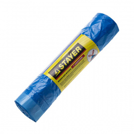 Мешки для мусора Stayer Comfort с завязками голубые 30 л (20 шт)