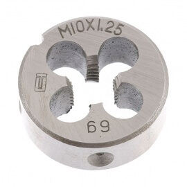 Плашка ручная Сибртех для внешней резьбы М10х1.25