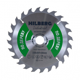 Диск пильный Hilberg Industrial HW235 по дереву 24 зуба 235х30 мм