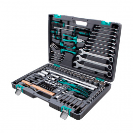 Набор инструментов Stels в кейсе 1/2"+ 1/4", 119 предметов