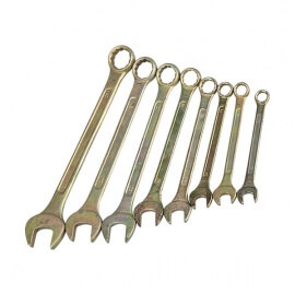 Ключи комбинированные в наборе Stayer оцинкованных 12-27 мм, 8 предметов