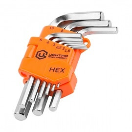 Набор шестигранных ключей ЦИ HEX короткие HEX 1.5-10 мм, 9 шт