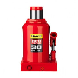 Домкрат гидравлический Stayer Red Force бутылочный 285-465 мм, 30 т