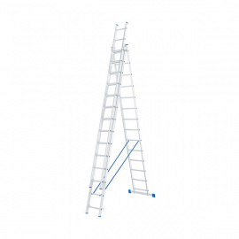 Лестница трехсекционная Сибртех 3х14 алюминиевая 7,1 м