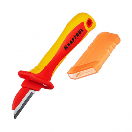 Нож электрика Kraftool KN-1 прямой диэлектрический