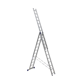 Лестница трехсекционная Alumet HS3 6315 универсальная 3х15 алюминиевая 10,95 м