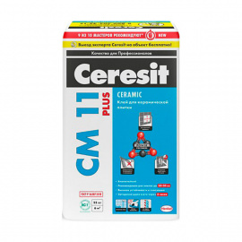 Клей плиточный Ceresit CM 11 Plus водо- и морозостойкий 25 кг