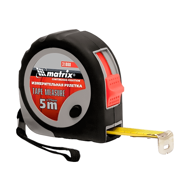 Рулетка измерительная Matrix пластиковый корпус 3 м