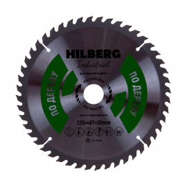 Диск пильный Hilberg Industrial HW236 по дереву 48 зубьев 235х30 мм