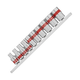 Головки торцевые в наборе Matrix 1/4", 4-13 мм, 10 предметов 13559