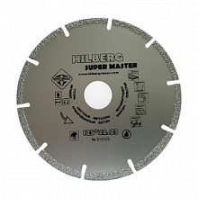 Диск с вальфрамно-карбитной крошкой  Hilberg Super Master сегментный 125 мм