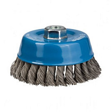 Щетка чашечная для УШМ Зубр Профессионал плетеная стальная проволока 120 мм