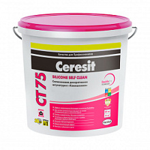 Штукатурка декоративная Ceresit CT 75 силиконовая, "короед" 2,0 мм, 25 кг