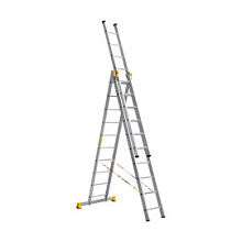 Лестница трехсекционная Alumet P3 9310, 3х10 алюминиевая 6,89 м