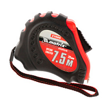 Рулетка измерительная Matrix Status Autostop Magnet+ обрезиненный корпус 7.5 м