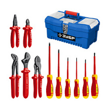 Набор губцевого инструмента Зубр Профессионал диэлектрический 12 предметов