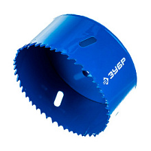 Коронка биметаллическая ЗУБР ЭКСПЕРТ по металлу 89 мм