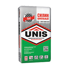 Штукатурка цементная Юнис Силин цокольный высокопрочная 25 кг