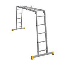 Лестница трансформер Alumet Т445, 2х4+2х5 алюминиевая 5.22 м