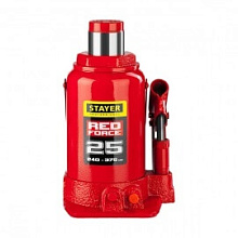 Домкрат гидравлический Stayer Red Force бутылочный 240-375 мм, 25 т