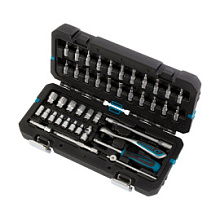 Набор инструментов Gross 42 предметов CrV 1/4"