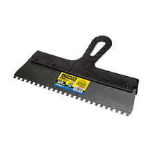 Шпатель зубчатый Stayer ProFlat нержавеющее полотно зуб 6х6 мм, 300 мм