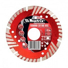 Диск алмазный Matrix с защитными секторами, сегментный 180 мм