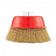 Щетка чашечная для УШМ Matrix латунированная проволока 100 мм