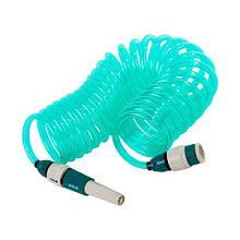 Шланг спиральный Raco для полива с наконечником и двумя внешними соединителями