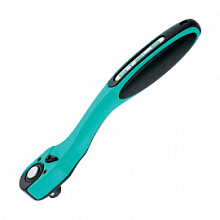 Трещотка для торцовых головок Stels 72 зубца, двухкомпонентная рукоятка 1/4"